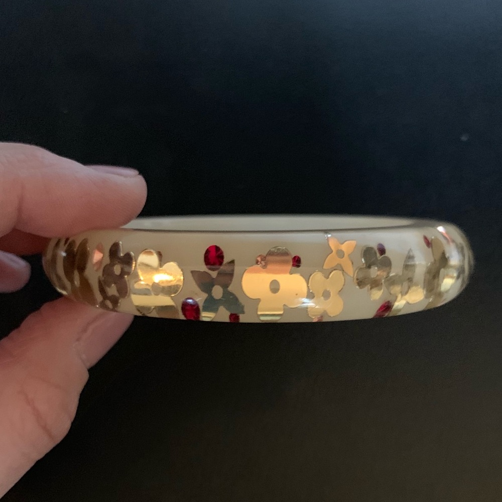 Louis Vuitton resin bangle bracelet